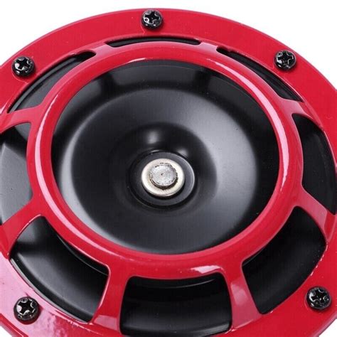 X Red V Db Car Van Grille Horn Compact Super Tone Loud Blast