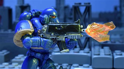 Space Marine Test Warhammer 40k Mega Construx Bloks Stopmotion YouTube