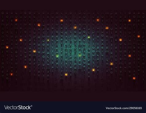 Mysterious message in form luminous letters Vector Image