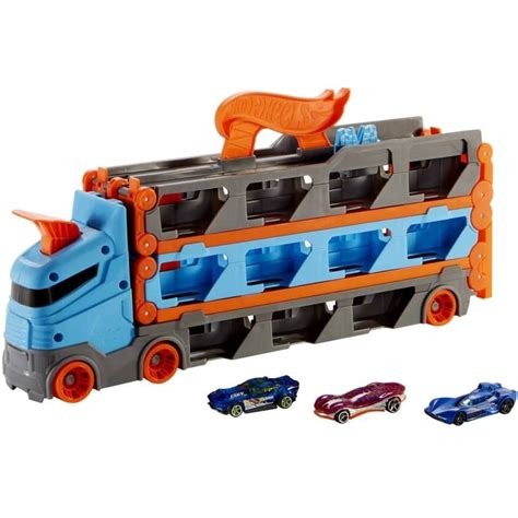 Hot Wheels City Wy Cigowy Transporter W Ci Ar Wka Z Torem Rajdowym Samochodziki Gvg