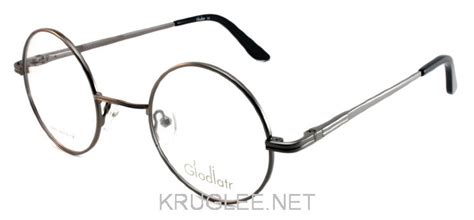 Круглая оправа для очков Glodiatr (Глодиатр). Цвет - темно-серый