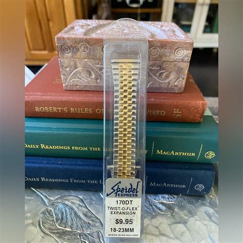 New Vintage Speidel Twist O Flex Expansion Metal Watc Gem