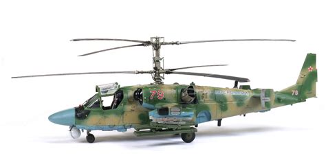Unassembled Model Kit Kamov Ka-52 Alligator Hokum B Russian Attack