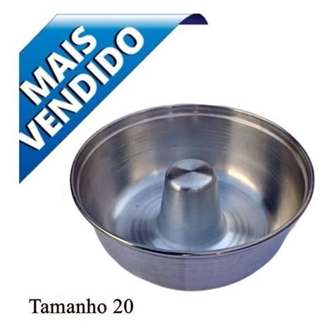 forma cone de aluminio para bolo e pudim em alumínio numero 20