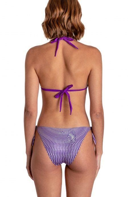 LUREX PADDED TRIANGLE BIKINI TIGER SUN PRINT