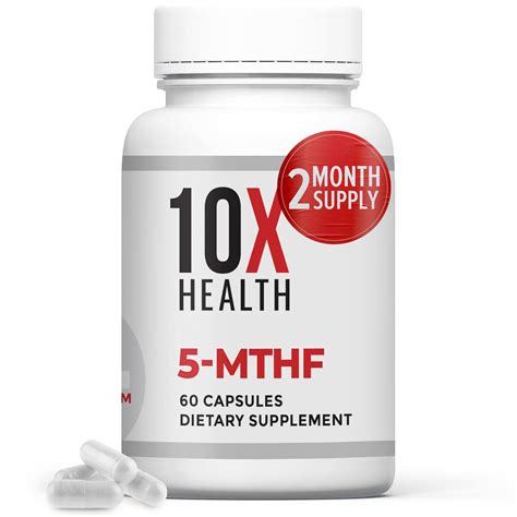 10x Health 5 Mthf Methylfolate Methylated Folate And Magnesium Brain | Desertcart PAKISTAN