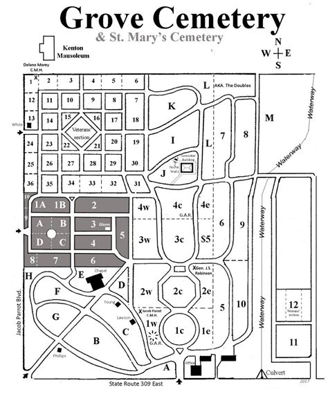 Grove Cemetery Map Best2017 Grove Cemetery