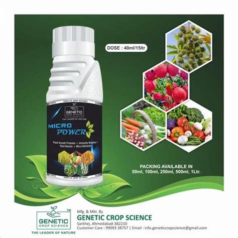 Micro Nutrient Liquid Micro Power Bottle Packaging Size 1 Litre At