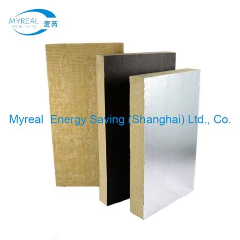 50mm Basalt Cutting Fireproof Rockwool Mineral Rock Wool Board With