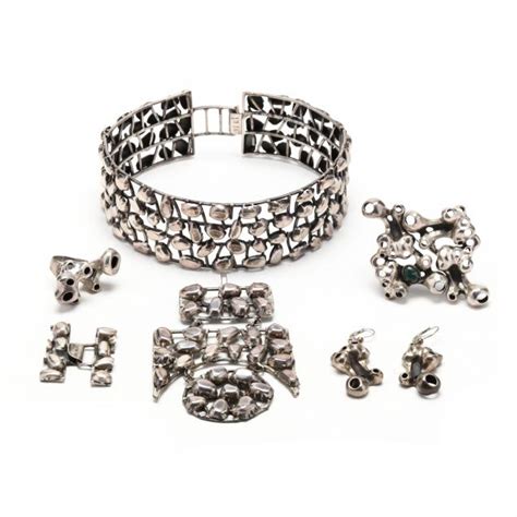 Group Of Silver Jewelry Israel Lot 2098 Estate Jewelry And Silver