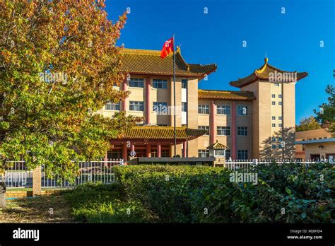 Canberra Australia Chinese Embassy Building Stock Photo Alamy