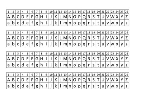 Alfabeto Numerado De 1 A 26 - Alfabeto Numerado | PDF