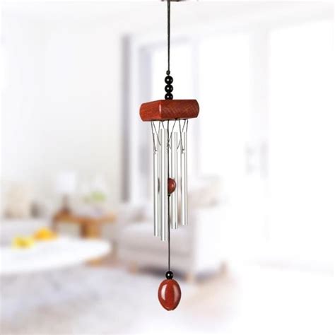 Carillon A Vent Red Mini Carillon Olien En Tubes Aluminium