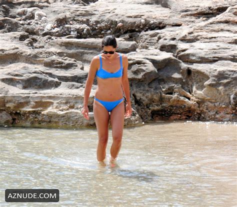 Ana Ivanovic In A Blue Bikini As She Is Pictured Spending Some Quality Time On The Beach With