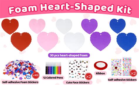 Amazon Hidreamz 947Pcs Valentine S Day Foam Heart Craft Kit