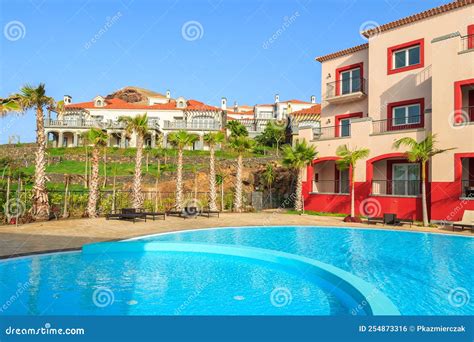 Luxury Hotel of Coast of Madeira Island, Portugal Stock Photo - Image ...