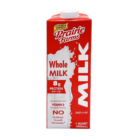 Buy Prairie Farms Whole Milk Shelf Stable Boxed Uht Ultra