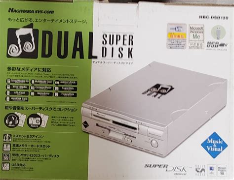 Usb スーパーディスクドライブ 120mb 付属品完品 フロッピーディスクドライブ対応 Dual Superdisk Hbc Dsd120 35インチ Fdd外付け｜売買された