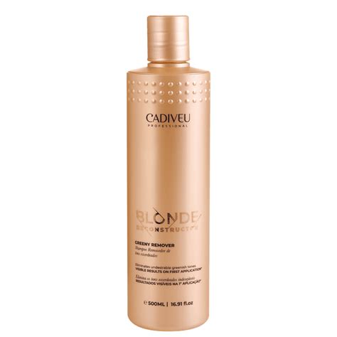 Shampoo Cadiveu Blonde Reconstructor Greeny Remover Beleza Na Web