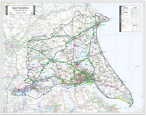 East Yorkshire County Map 2021 Map Logic