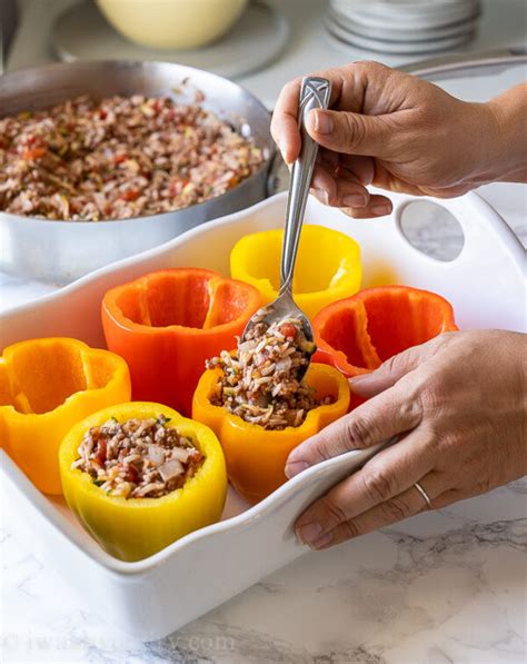 Easy Stuffed Peppers Recipe I Wash You Dry