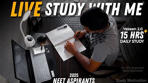 Live Study With NEET 2025 Aspirant 273 Days Left Neet 2025 Neet