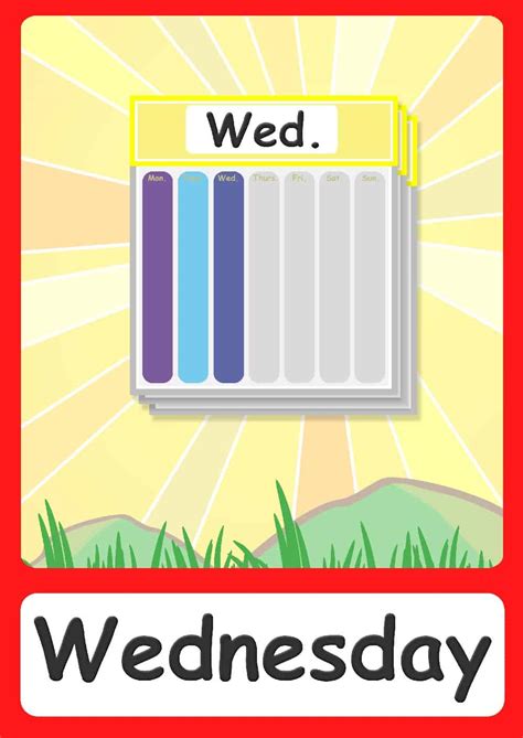 Days Of The Week Flashcards Free Printable Flashcards And Posters