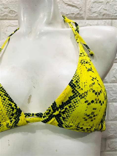 Bikini En Triangulo Con Tanga En Dise O De Serpiente Alealon Cl
