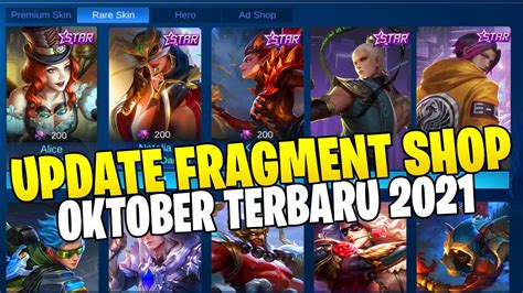 Jadwal Rilis Skin Starlight Di Fragment Shop Bulan Oktober Terbaru