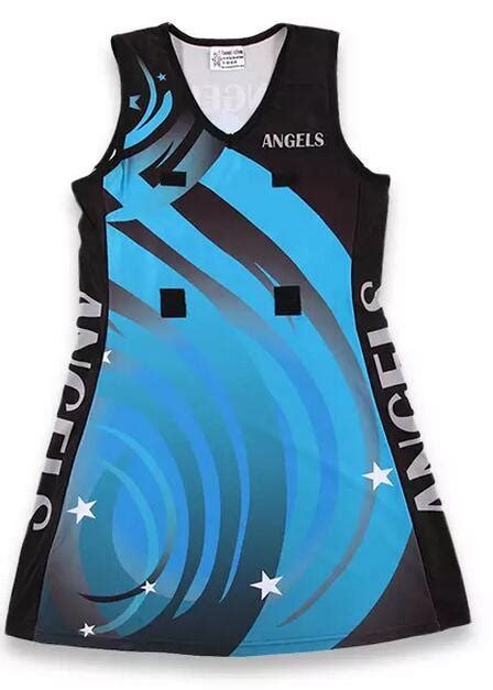 Custom Bespoke Netball Dress Sublimation Printed Netball Jersey With