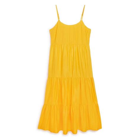 Желтый сарафан женский - 80 фото