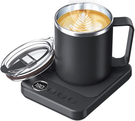 Coffee Mug Warmer & Mug Set for Desk, Electric 36W Coffee Cup Warmer