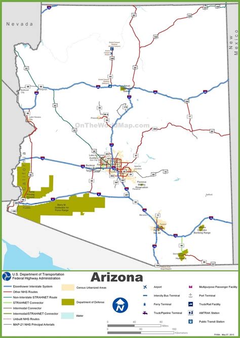 Arizona highway map