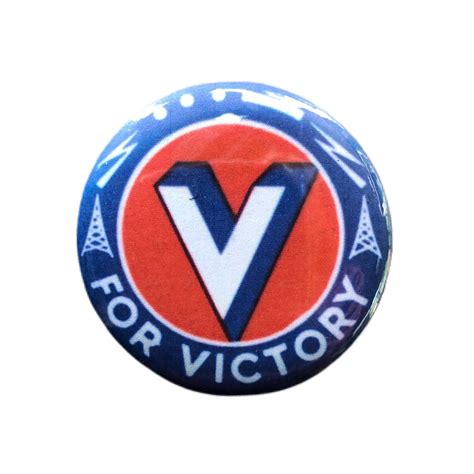 V For Victory Pin Wwii Reproduction Etsy