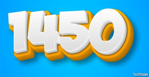 text effect  logo design number