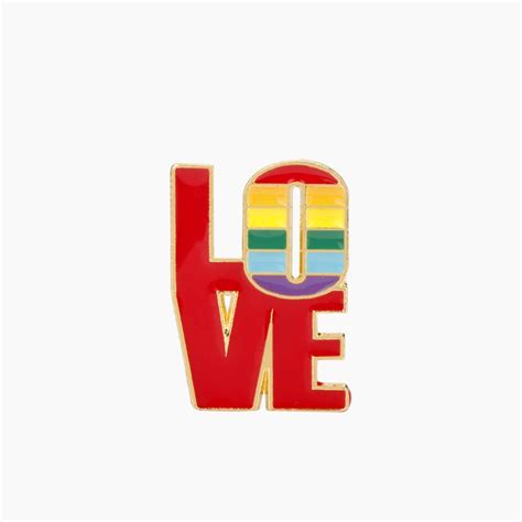 Gay Pride Love Enamel Pin Queerks