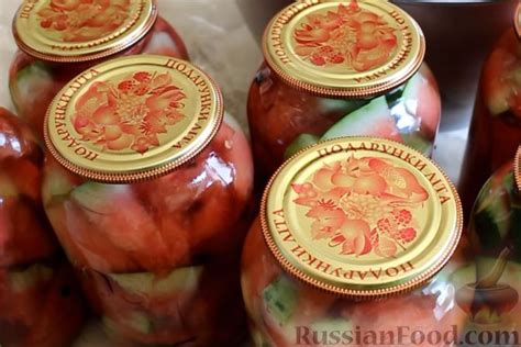 Рецепт: Маринованные арбузы на зиму (без стерилизации) на RussianFood.com