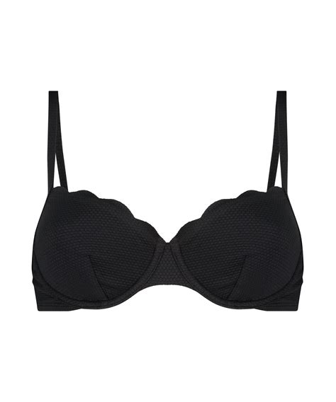 Scallop Glam Non Padded Underwired Bikini Top For Fabulous Full Cup Hunkem Ller