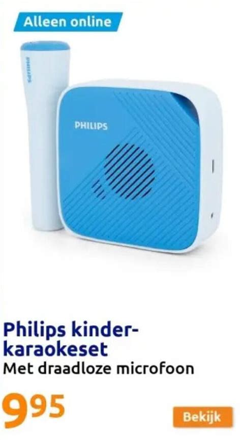 Philips Kinder Karaoke Set Promotie Bij Action