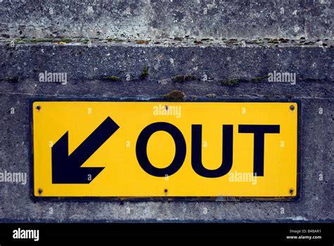 Out sign hi-res stock photography and images - Alamy