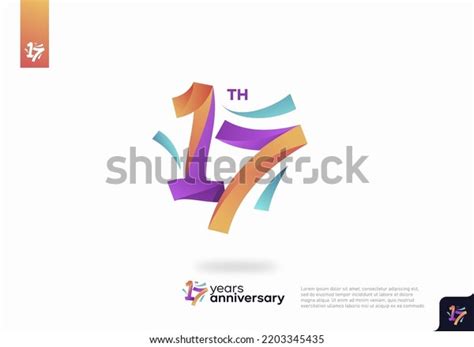 year anniversary design template stock vector royalty