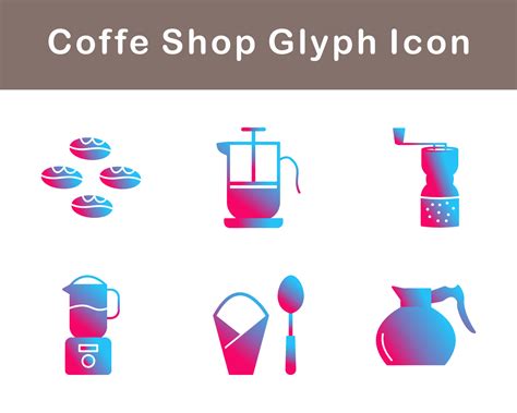 Coffe Shop Vector Icon Set 20393113 Vector Art At Vecteezy