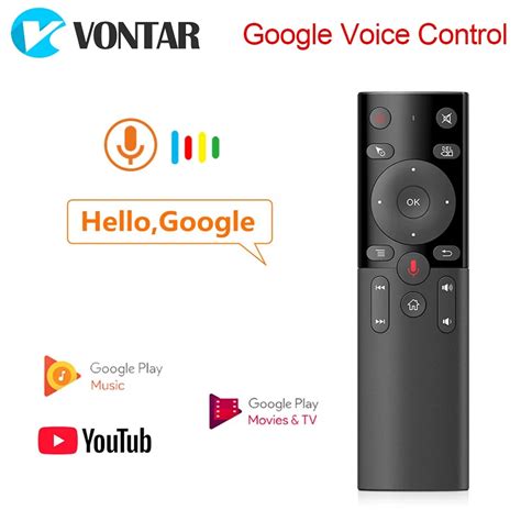 Vontar H17 G20 Voice Remote Control 2.4g Wireless Air Mouse With Ir ...