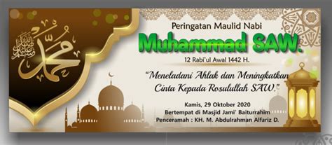 desain banner maulid nabi muhammad   format cdr berbagi