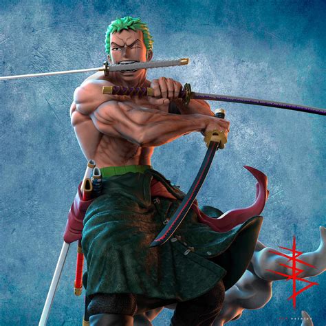 Roronoa Zoro Fan Art from One Piece anime series - ZBrushCentral
