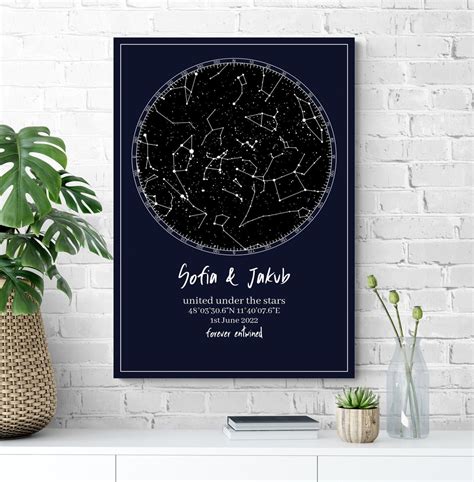 Custom Star Map Poster For Wedding T Personalized Mother To Son