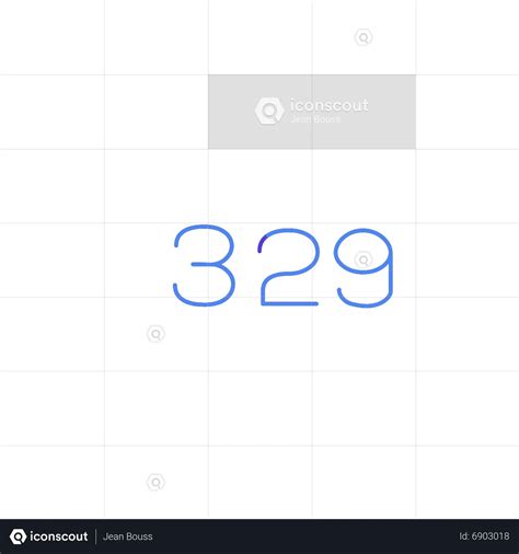 Number 329 Animated Icon download in JSON, LOTTIE or MP4 format
