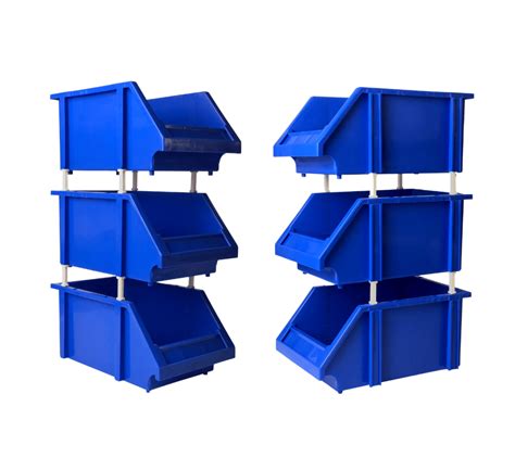 blue stackable container
