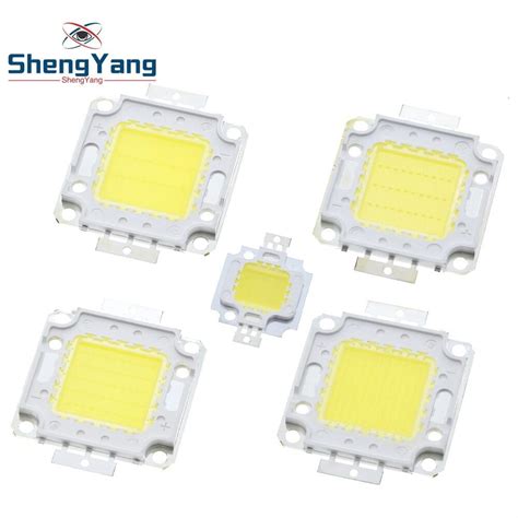 สีขาวสีวอร์มไวท์10w 20w 30w 50w 100w ชิปไฟ Led Dc 12v 36v Cob โคมไฟ