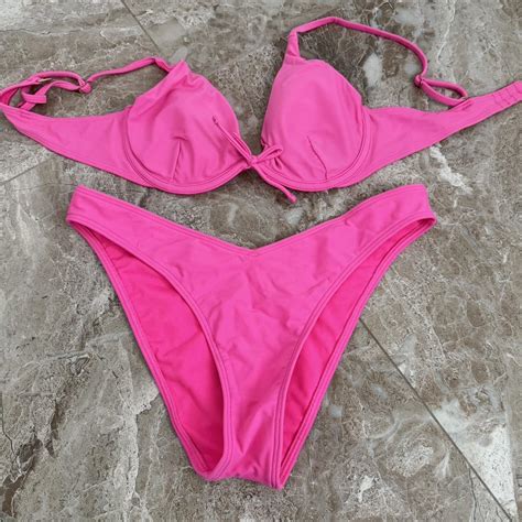 Super Cute Pink Bikini Size Small For Top And Depop